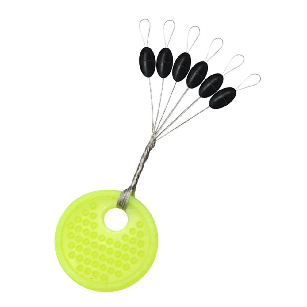 60pcs/Set Rubber Space Beans Weight Stoppers Carp Fishing Bait Fish Float Tools Professional Space Beans for Fishing
