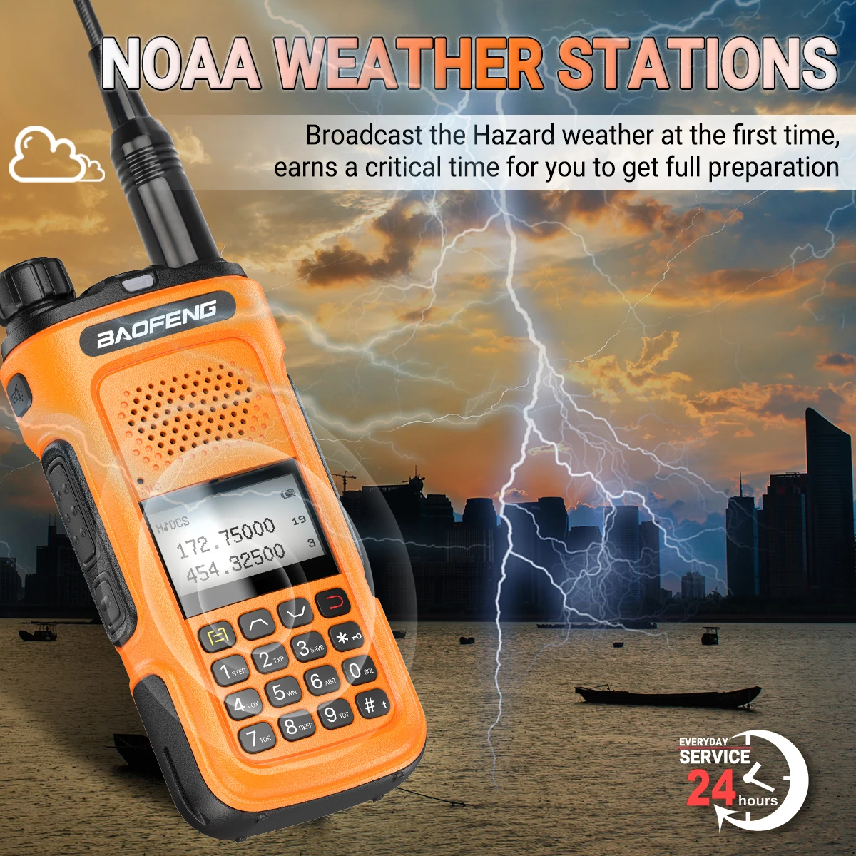 Baofeng UV-10R Pro Walkie Talkie Typ-C Ladegerät Drahtlose Kopierfrequenz VHF UHF Handheld Zweiwegradio 999CH Für Reisen Angeln