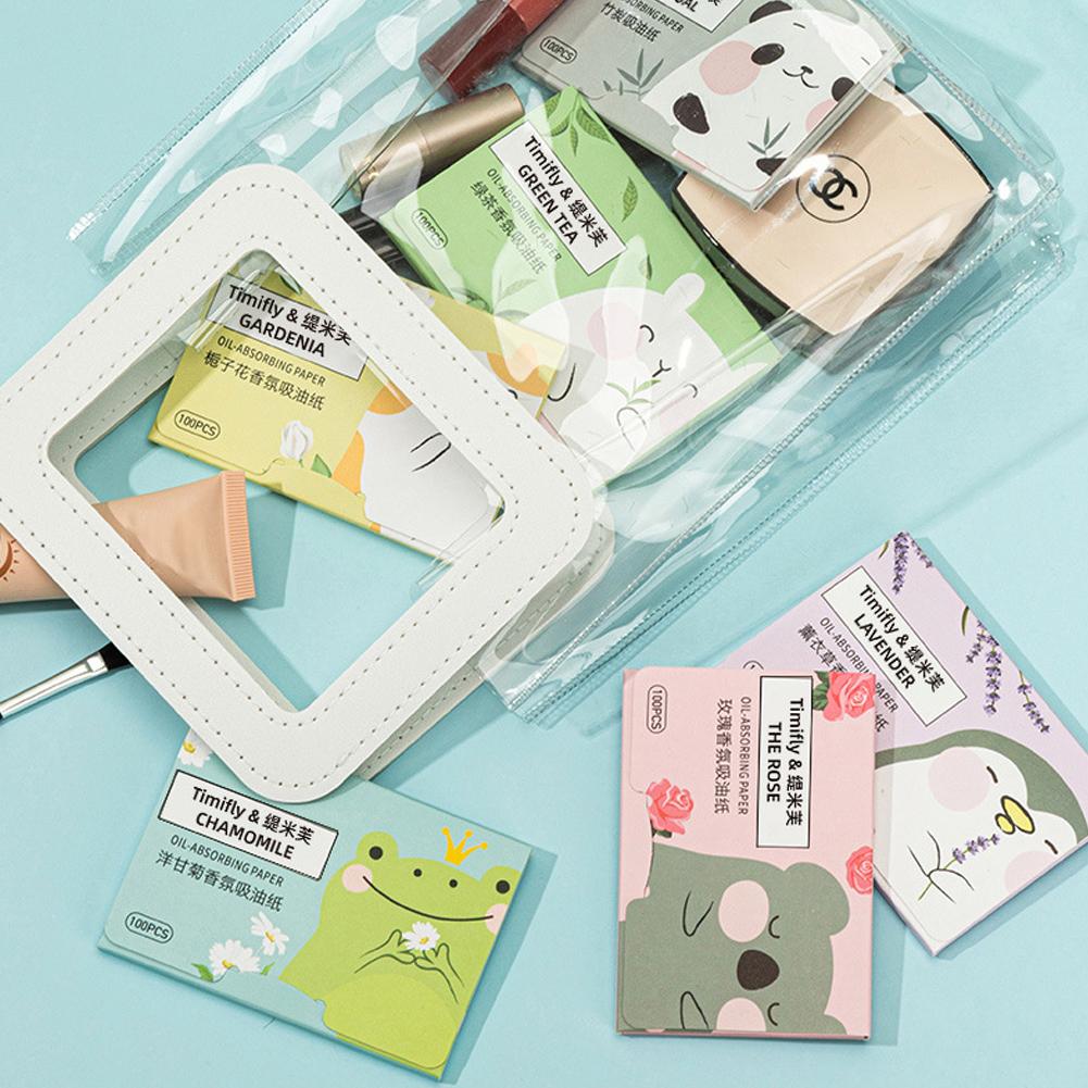 얼굴 기름 흡수 종이, 얼굴 닦이, 그리스 방지, 얼굴 흡수 종이, 여성 페이셜 케어 종이, 페이셜 클리닝, 100 매