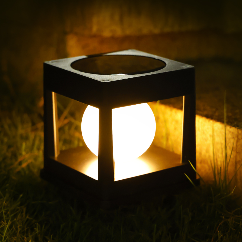 2LEDs Solar Post Licht Outdoor Post Kappen Lichter Solar Zaun Post Lampe Säule Lampen Wasserdicht für Holz Beiträge Terrasse Camping Dezember