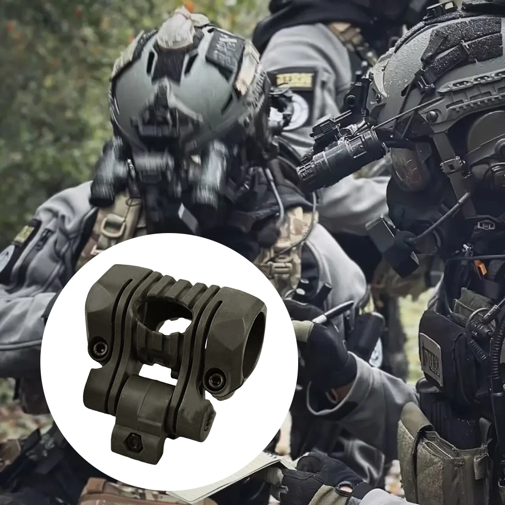 BOOIU หมวกกันน็อคยุทธวิธีไฟฉาย Mount 25 มม.หลายมุมไฟฉายคลิป Fast HELMET ADAPTER อุปกรณ์เสริมผู้ถือไฟหน้า