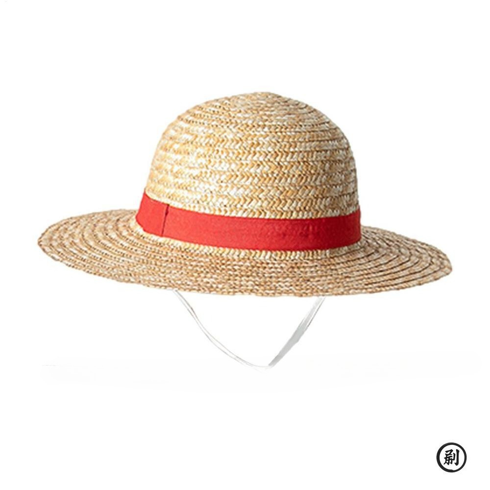 Straw Hat Anime Cosplay Prop Luffy Cap Role Play Summer Strawhats Stage Performance Accessories Adult Unisex Sunshade Hat