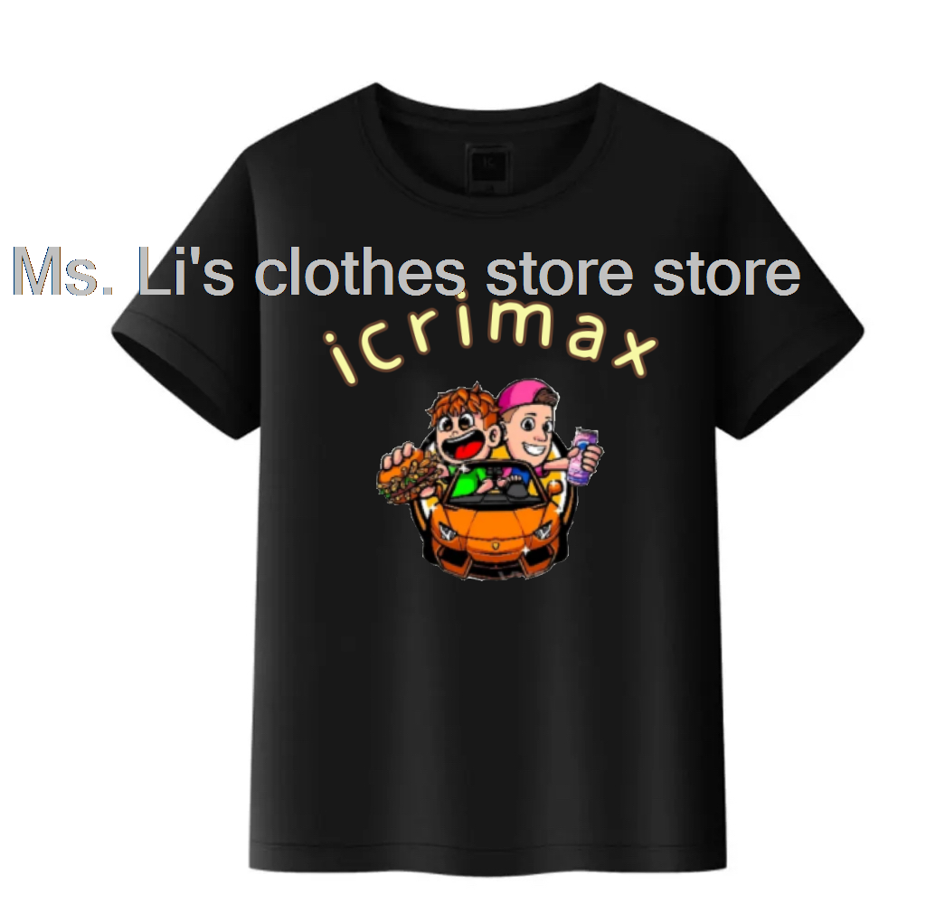 2024 Amazing Burgerpomme 새로운 핫 세일 icrimax Merch 코튼 까마귀 스웨터 유니섹스 풀오버 코튼 티셔츠