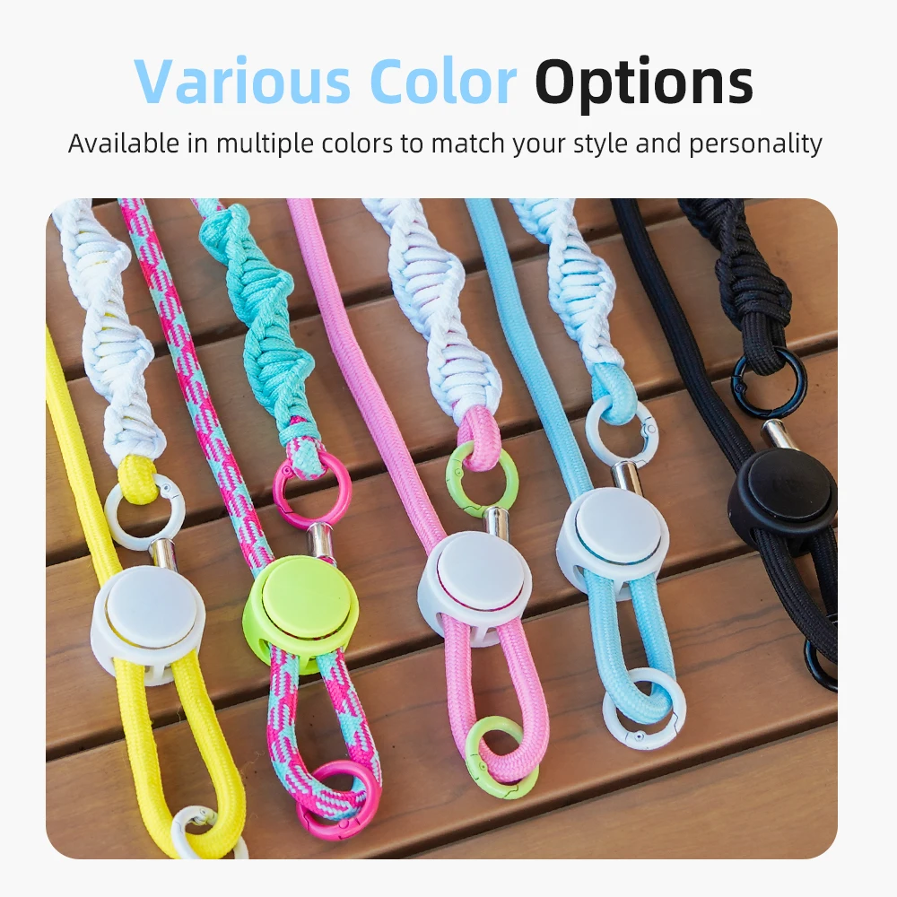 Cordón de cámara para cámara Pocket 3/Insta360 X5 X4/Gopro con correa para el cuello con tornillo de 1/4 pulgadas, cuerda colgante ajustable, accesorio antipérdida