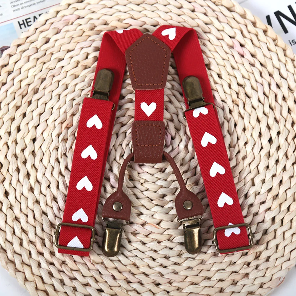 Cintura per bambini carina Ragazzi Ragazze Bretelle colorate Clip-on Y-Back Bretelle Elastico regolabile Abbigliamento formale per bambini Accessori Regalo