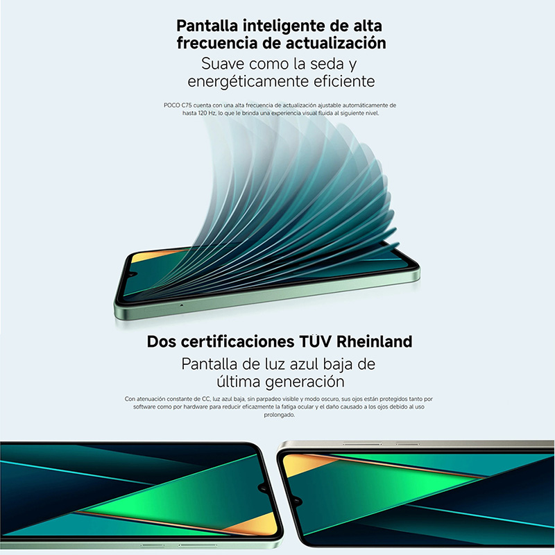 Première mondiale Version mondiale POCO C75 6.88 en effet 120Hz Affichage Helio G81-Ultra 50MP Caméra Massive 5160mAh Batterie Support NDavid