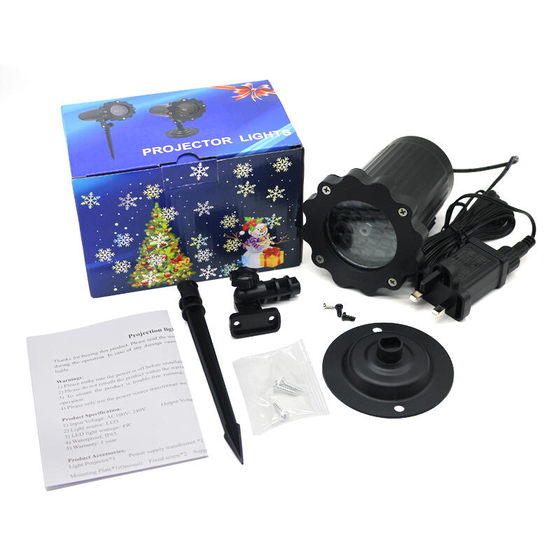 スノーフレーク Led ランプリモコン屋外芝生庭クリスマスステージ装飾装飾投影パターン吹雪ランプ新