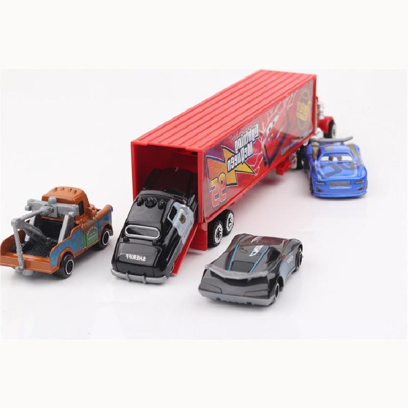 6-7 stks/set Disney Pixar Auto 3 Lightning Mcqueen Oom Truck Jackson Storm 1:55 Diecast PVC Auto model Speelgoed Kinderen Jongen Xmas Kid Gift