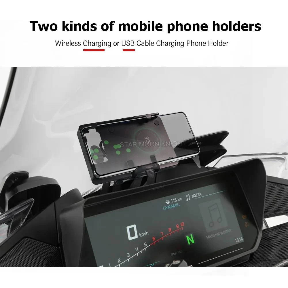 Для BMW R 1250 RT R1250RT 2021 2022 2023-навигационный кронштейн для мотоцикла, GPS-крепление, держатель для смартфона, адаптируемый держатель