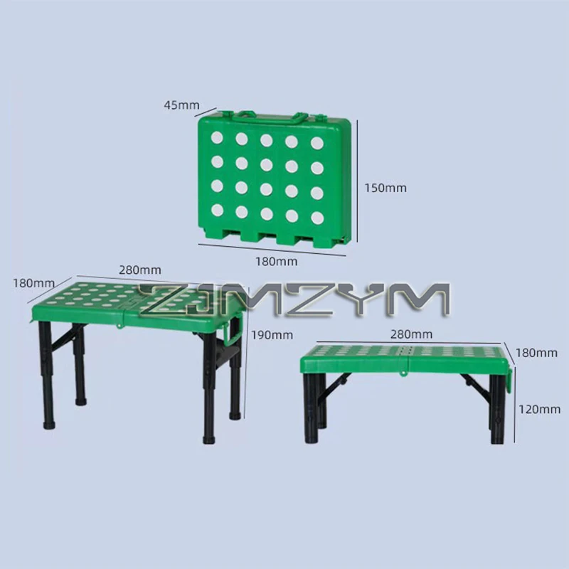 Portable Folding Plastic Stool Multifuctional Thickened Small Board Stool For Indoor And Outdoor Use