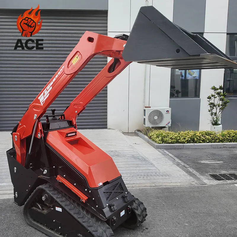 Kubota engine V1000 mini skid steer track loader EPA EURO5 china skid steer loader garden Small Skid Steer Loader for customize