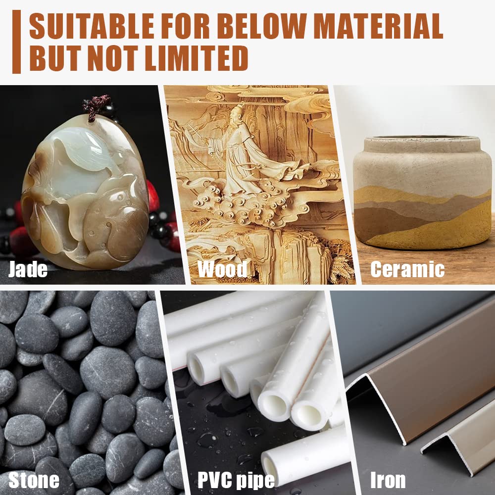 30pcs Shank Diamond Burs Set With Box For Dremel Electric Grinder Power Accessories Abrasive Drill Bit Rotary Tool Set