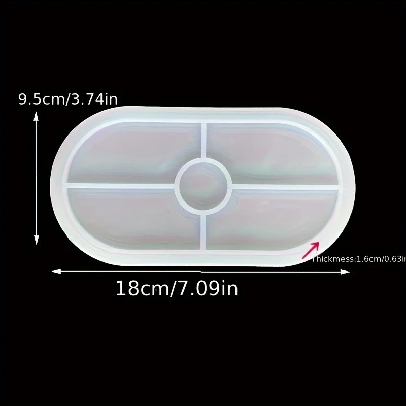 コンクリートストライプ貯蔵タンクシリコーン型 DIY ハート型ディスク楕円形トレイ石膏セメント樹脂型
