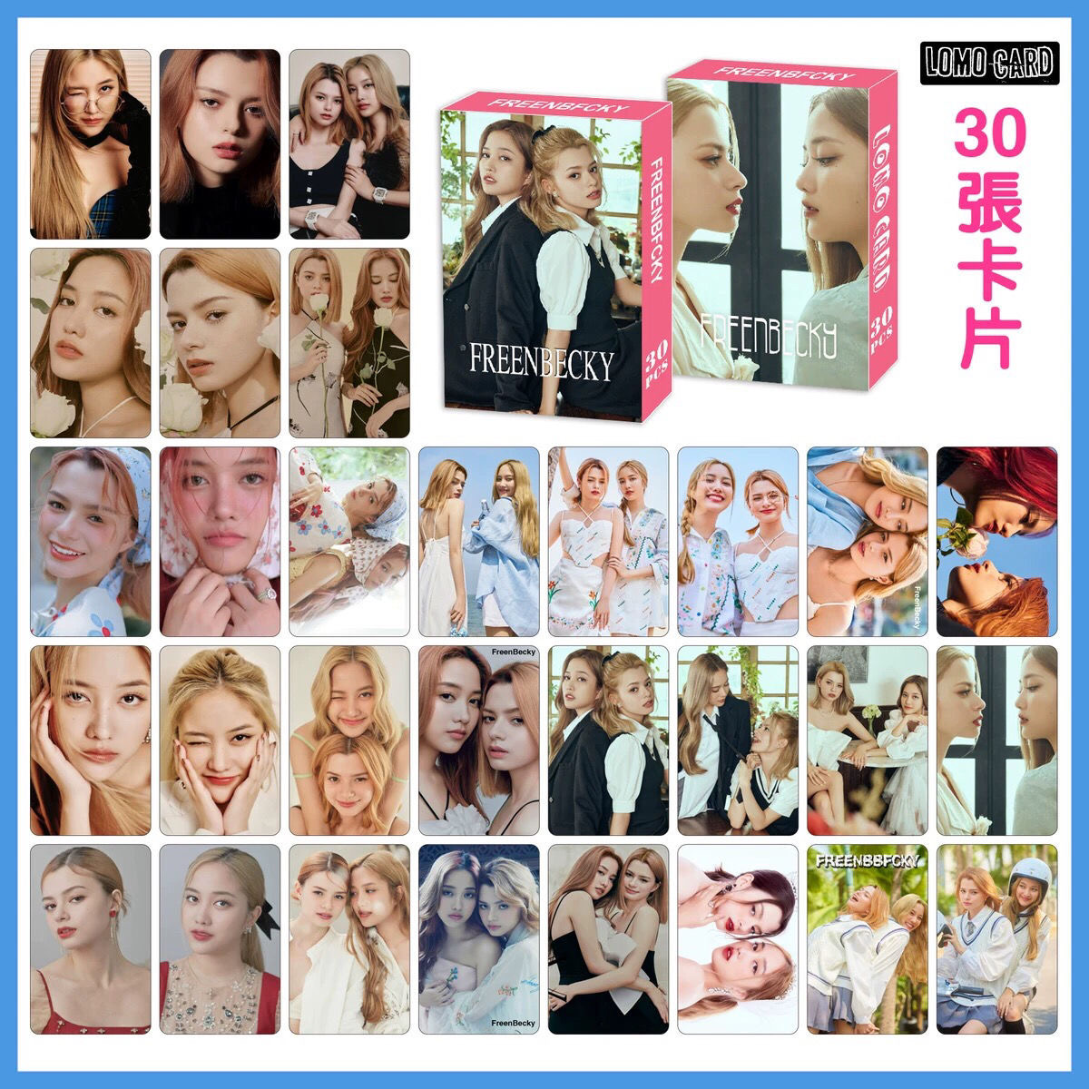 30 แผ่น/ชุดประเทศไทยดาว Freenbecky การ์ด Lomo Freen Becky รูป Mini โปสการ์ด HD Photo การ์ดแฟนคอลเลกชันของขวัญ