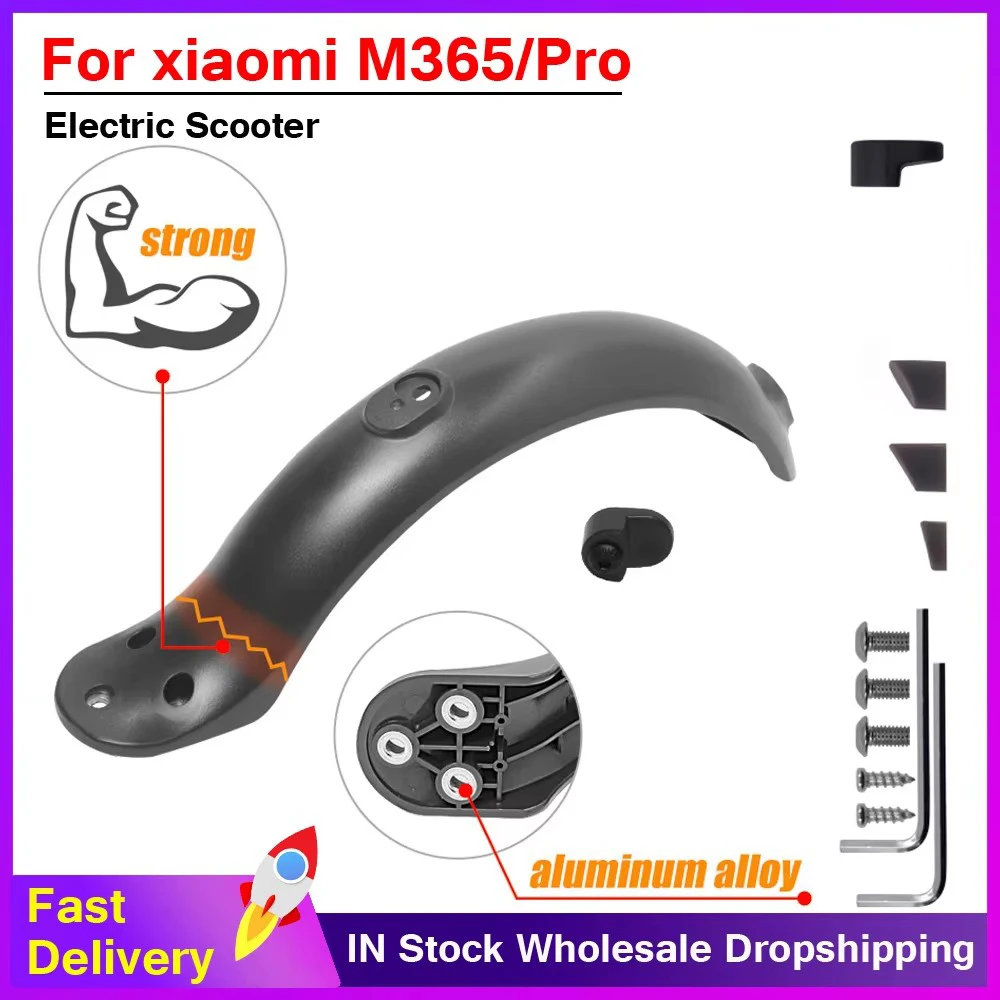 Mới Bền Xe Tay Ga Chắn Bùn Cho Xiaomi Mijia M365 M187 Pro Xe Điện Lốp Xe Bắn Fender Với Phía Sau Họa Tiết Rằn Ri Nét Ta 016RAR Lưng Bảo Vệ
