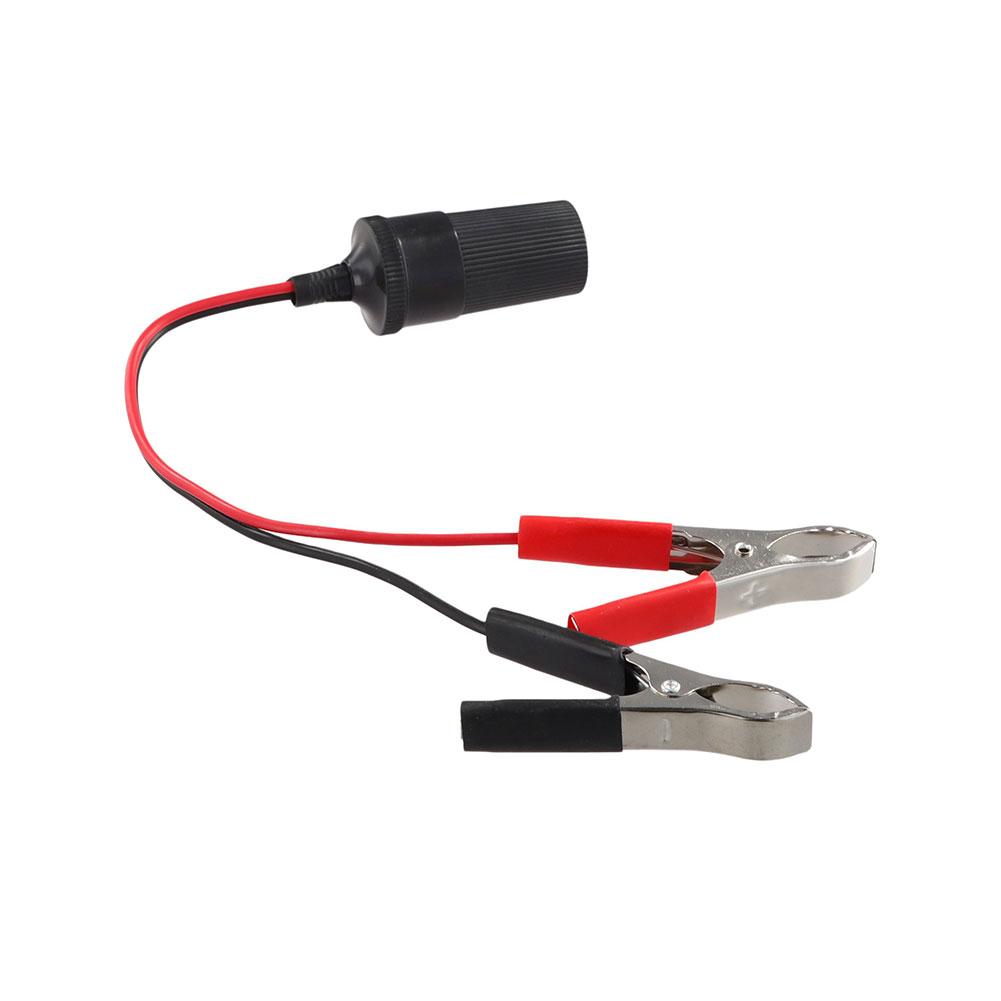 Car High Power Pure Copper Battery With Clip To Cigarette Lighter Female Socket Volt 12/24V 220W Car Socket Plug Car Accessories