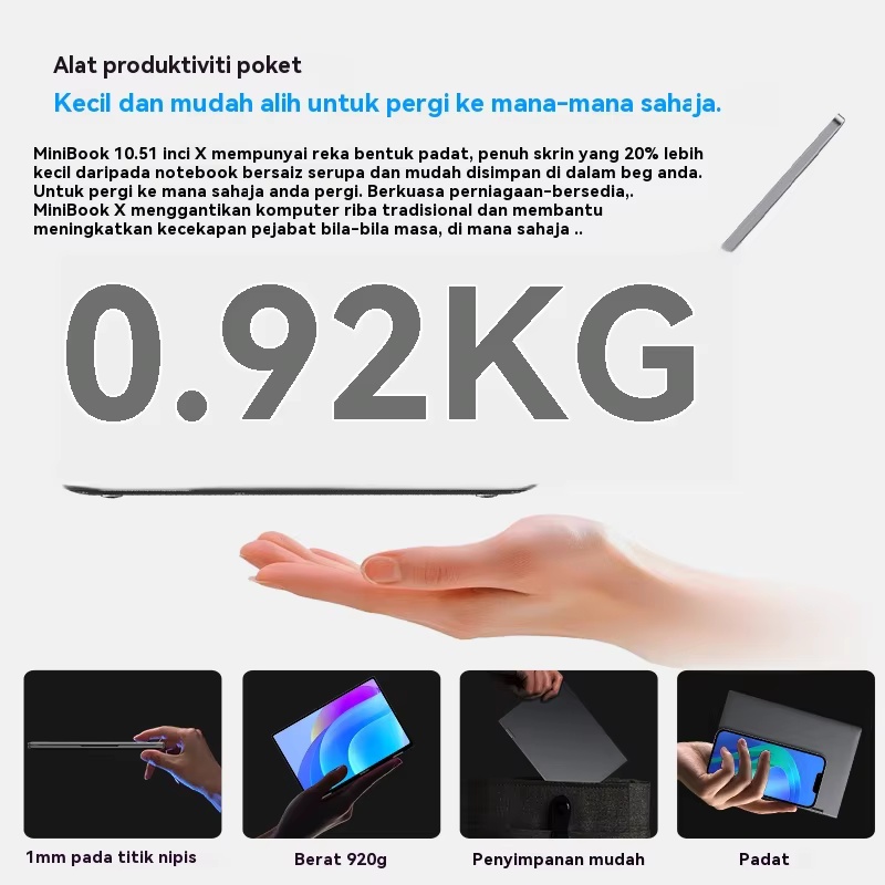Ноутбук CHUWI MiniBook X 2 в 1 Intel N150 (до 3,6 ГГц) 512 ГБ ПЗУ 16 ГБ LPDDR5 10,51 дюйма 1200x1920 FHD IPS Ноутбук с Windows 11