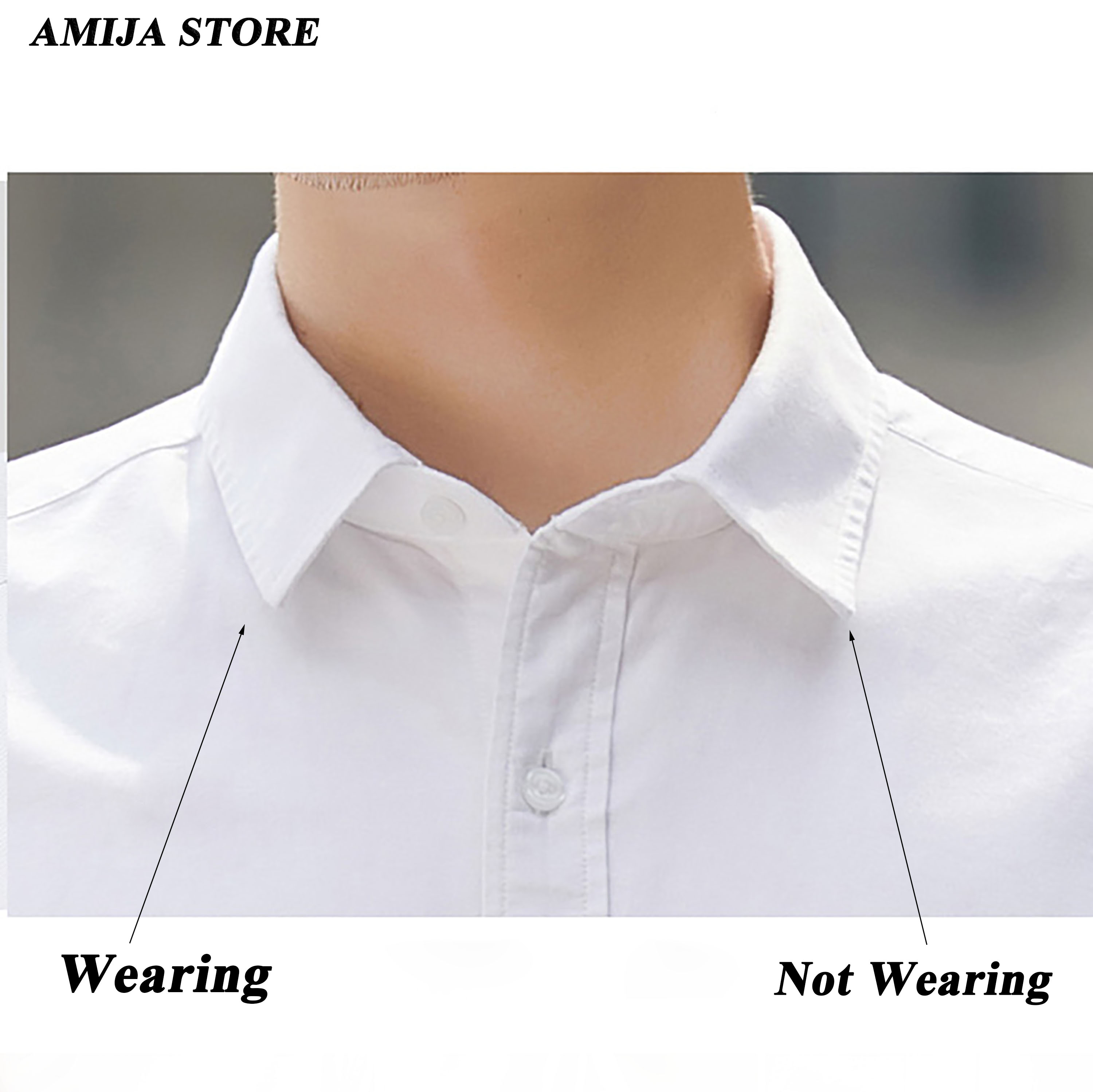 20個のプラスチックカラーはドレスシャツのために放射します2 "/2.2"/2.37 "/2.5"/2.75 "インチの男性用ギフトクリアカラー滞在ジュエリー