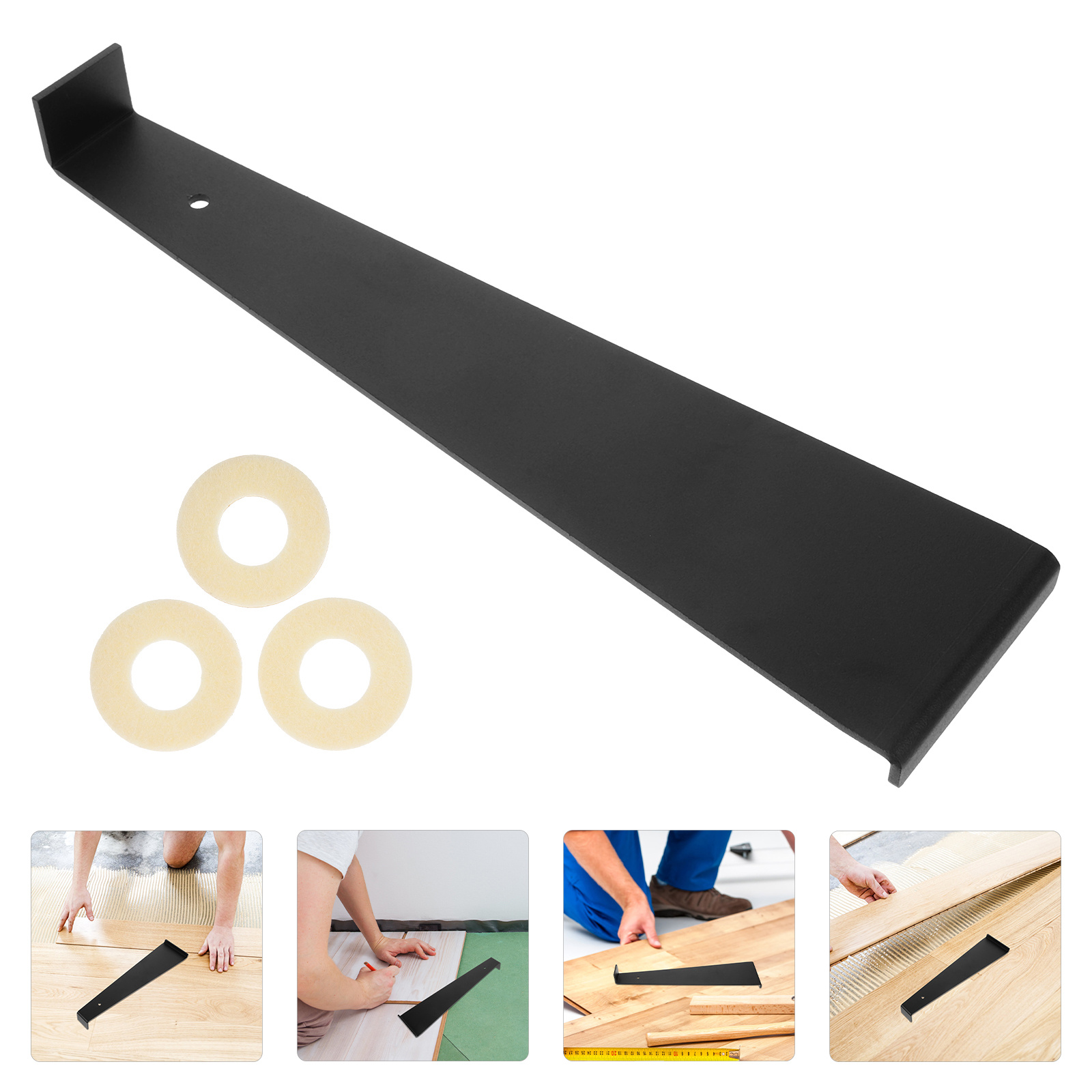 1pcs Floor Installation Pull Bar Heavy Duty For Laminate Vinyl Wood Tight Spaces Durable Flooring Tools Pull Bar For Vinyl