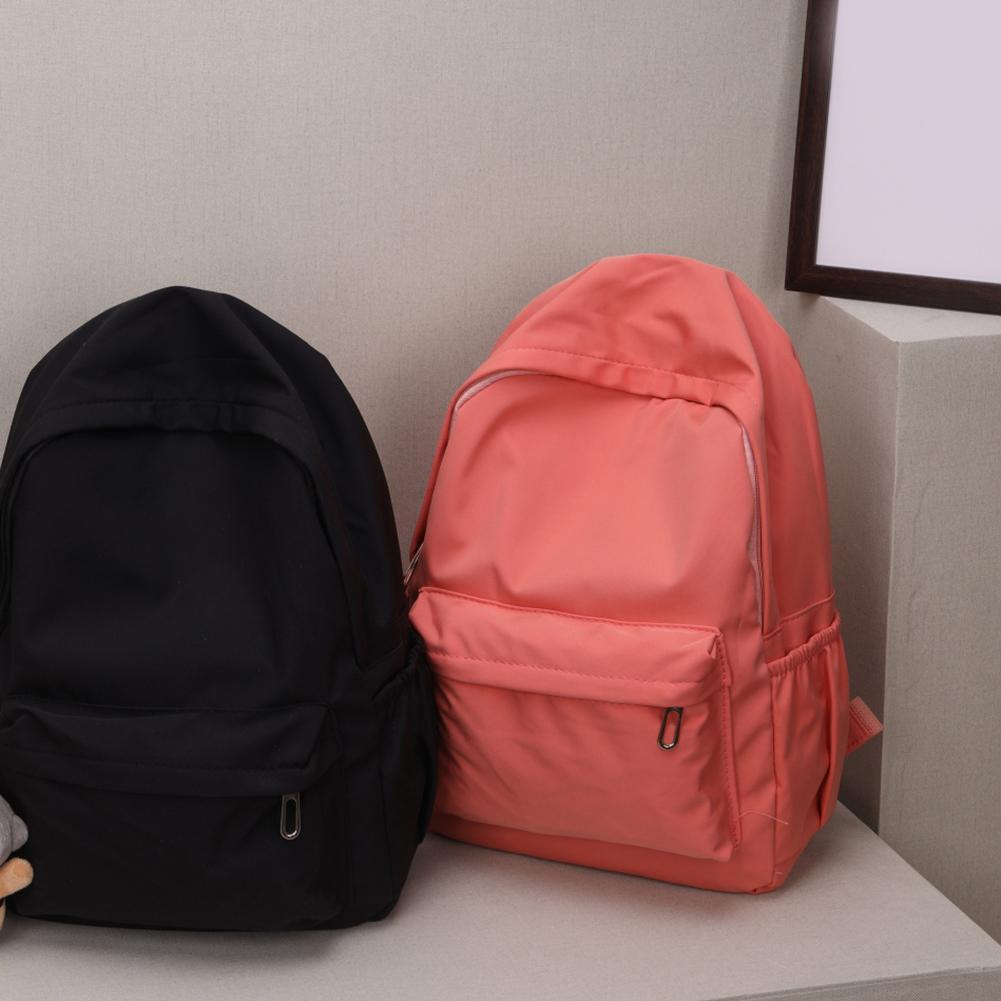 Black Blue Pink Versatile Backpack Schoolbag High Quality Large Capacity Waterproof Travel Bag Washable Nylon Computer Bag Unise