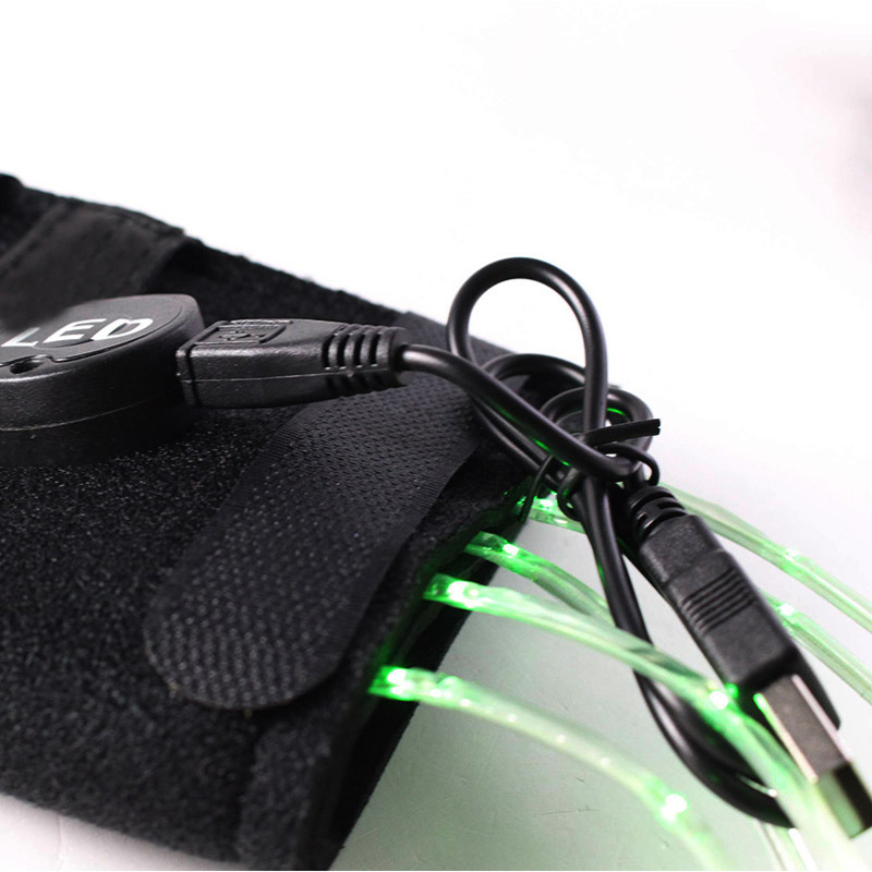 หางม้า Trappings ขี่ม้า LED กระพริบ Light Bar Harness อุปกรณ์กีฬากลางแจ้ง USB Charge Night ขี่ปลอดภัยตกแต่ง