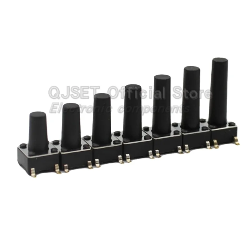 20 piezas interruptor táctil SMD 6*6*4,3mm 6x6x5/6/7/8/9/10/11/12/13/14mm 6X6 4 pines SMT horno de inducción botón táctil Micro interruptor