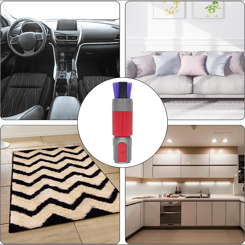 Aspirador de pó traceless cabeça escova macia para dyson v7 v8 v10 v11 v12 v15 aspirador universal cabeça sucção acessórios