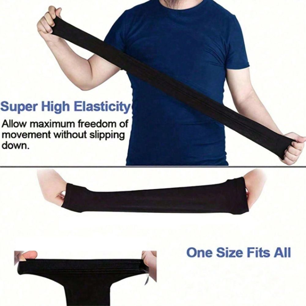 3 ペアのファッションサンアイスシルクスリーブユニセックス夏の日焼け防止アームスリーブ屋外乗馬、運転、釣りに最適