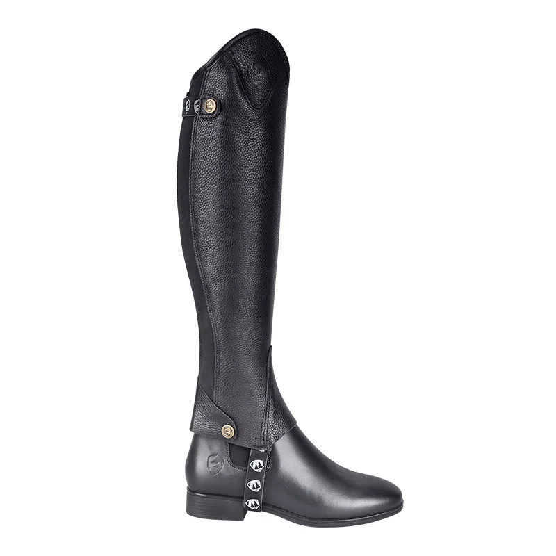 Reitsport-Beinschützer aus echtem Leder, Rindsleder, für Herren und Damen, Chaps, Ritterausrüstung, Schutzausrüstung, erhältlich in allen Jahreszeiten