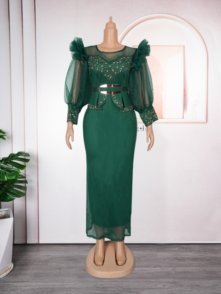 エレガントなアフリカのドレス女性のための 2025 新しいアフリカ服プラスサイズトルコウェディングパーティーロングドレス Dashiki アンカラ衣装ローブ