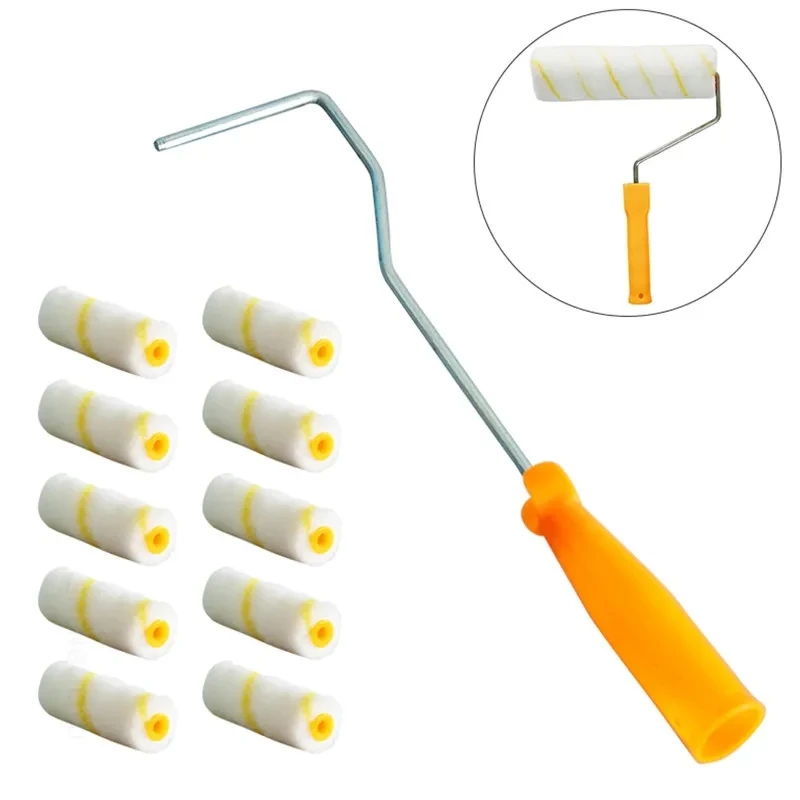 Kit de rolo de pintura de 11 unidades: obtenha paredes de aparência profissional com rolos e capas de 4 polegadas, para hotel/restaurante/comercial