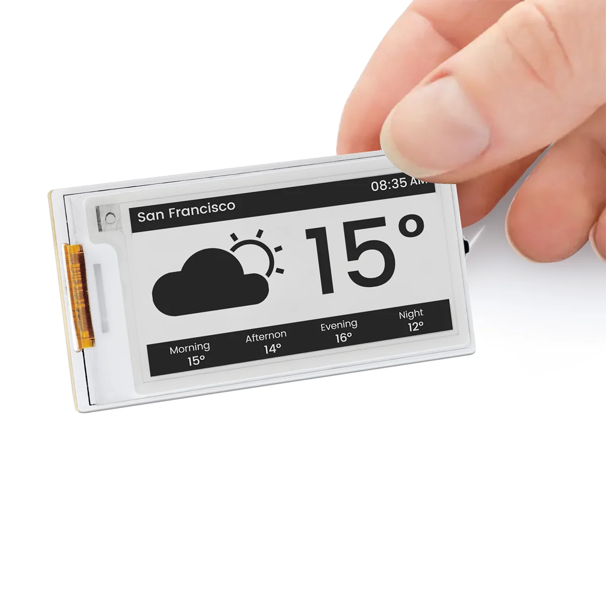 CrowPanel ESP32 2,13” E-paper HMI-display 122*250 zwart/witte kleur aangedreven door SPI-interface voor Arduino /ESP/MicroPython
