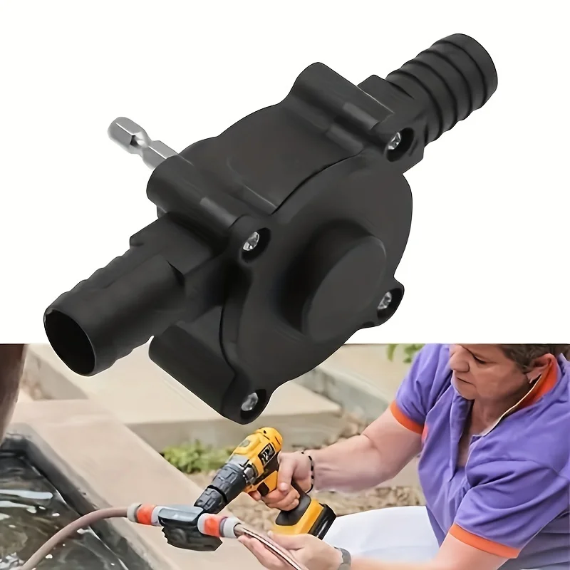 Bomba versátil movida a broca, fácil de usar, auto-escorvante, transferência rápida de fluidos, diesel, óleo, água, ideal para casa