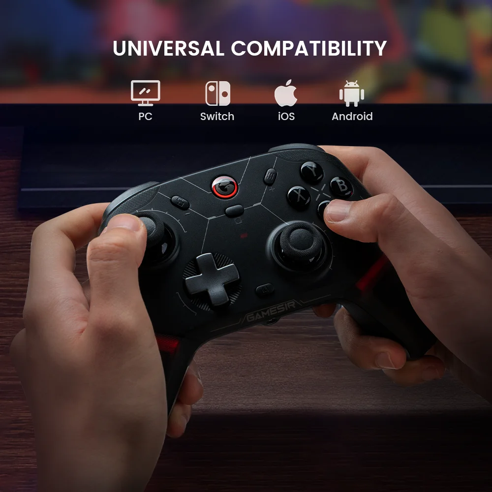 Controller GameSir Cyclone 2 Wireless Pro, joystick effetto Hall, gamepad Bluetooth per Nintendo Switch, iPhone, Android e PC