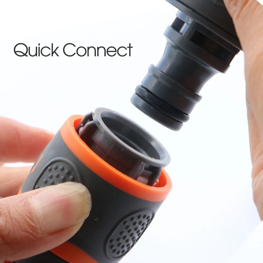 16mm Ball Valve Hose Adapter Quick Connector Coupling Joint Extender Connect Repair for Garden Irrigation Tubing Stop Water