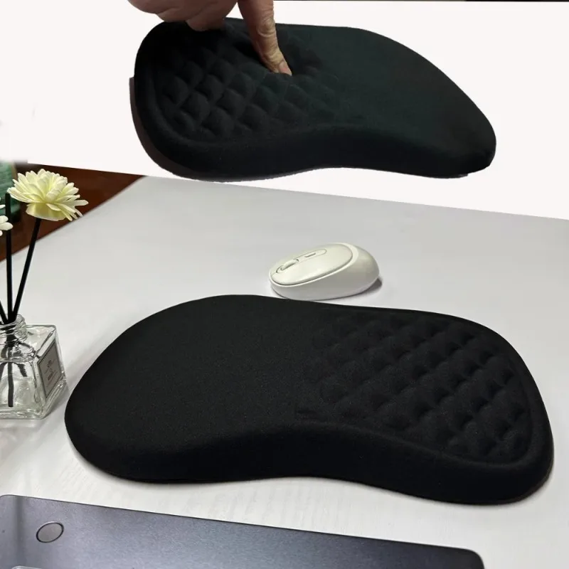 Tappetino per mouse ergonomico per poggiapolsi Comodo supporto per il polso Tappetino per mouse in cotone ad alta memoria elastica antiscivolo per computer portatile PC