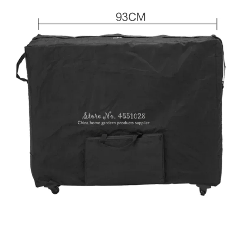 折りたたみ式マッサージベッド収納バッグ,オックスフォード生地製バックパック,ホイール付き,耐久性と耐摩耗性,93x60cm