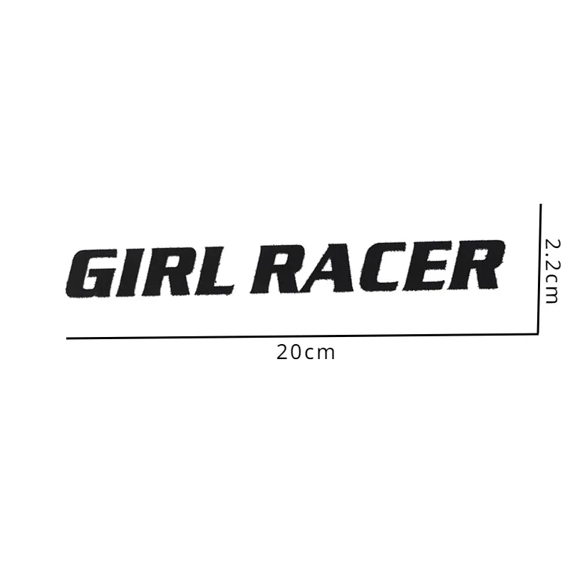 1PC ガールレーサーオートバイステッカー車の窓バンパー装飾バイクフロントカウル燃料タンクサイドフェアリングヘルメットビニールデカール