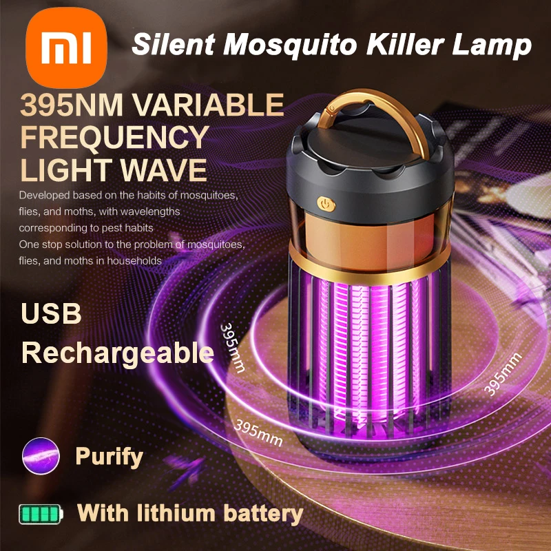 Xiaomi Mijia электрический шок убийца комаров портативный ночник Usb перезаряжаемый домашний уличный приманка от комаров кемпинг свет новый
