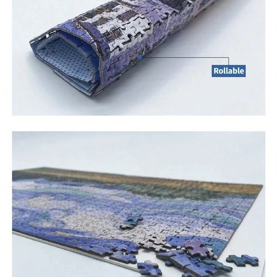 38*26 ซม.มินิจิ๊กซอว์ปริศนา 1000 ชิ้นสําหรับผู้ใหญ่ที่มีชื่อเสียงภาพวาดสีน้ํามัน Van Gogh ปริศนาคริสต์มาสของขวัญของเล่นของเล่นเพื่อการศึกษา