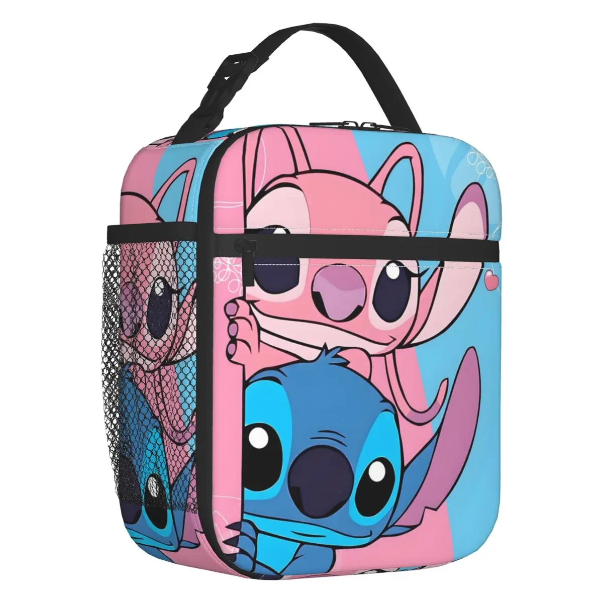 Custom Stitch Resuable Lunch Boxes Women Leakpro Comedy Cartoon Cooler Thermal Food Insulated Lunch Bag School Children Student