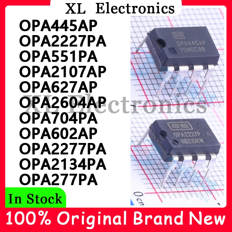 OPA2107AP OPA2134PA OPA2227PA OPA2277PA OPA2604AP OPA277PA OPA445AP OPA551PA OPA602AP OPA627AP OPA704PA nuevo Original