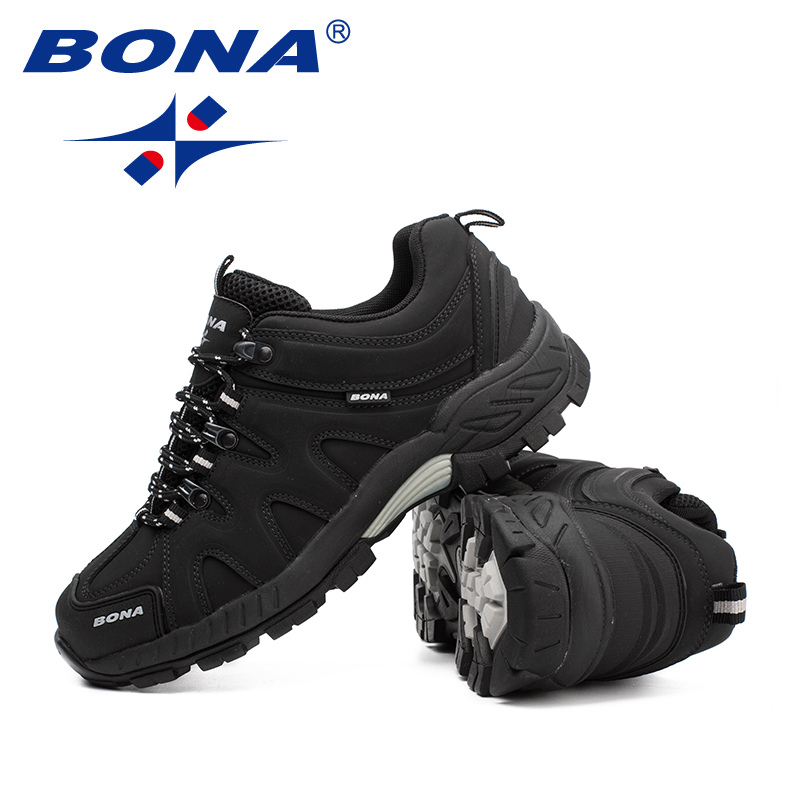 BONA nouveauté classiques Style hommes chaussures de randonnée à lacets hommes chaussures de Sport en plein air Jogging Trekking baskets livraison gratuite rapide