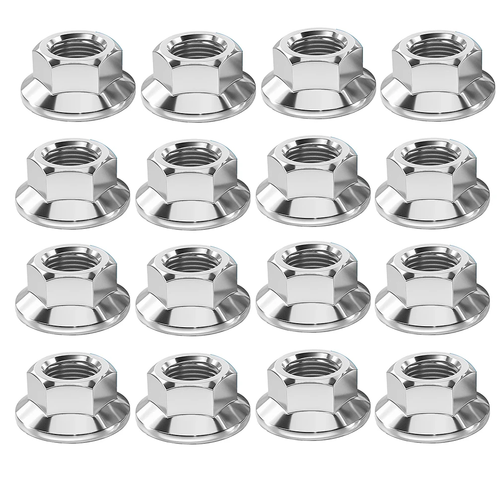 M10x1.25 Wheel Lock Lug Nut Kit Set For Yamaha Raptor 700 Grizzly Warrior 350 Banshee YFZ450 For Polaris ATV Accessories 16pcs