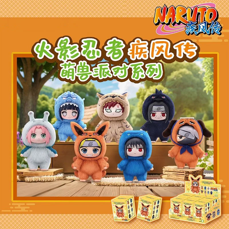 Echte Naruto Itachi Sasuke Kakashi Gaara Series Blind Box Trendy Toy Figure Plush Pendant Collection