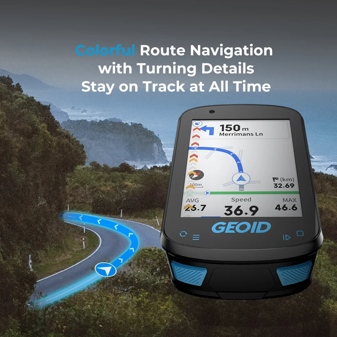 GEOID CC600 velocímetro inalámbrico para ordenador de bicicleta inteligente con WIFI automático ant odómetro IPX7 sistema de navegación para bicicleta