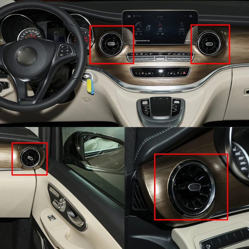 修理された車のフロントインテリアダッシュボード A/C 空気出口ターボコンディショニングベントメルセデスベンツ V クラス W447 ヴィト A 4478308502