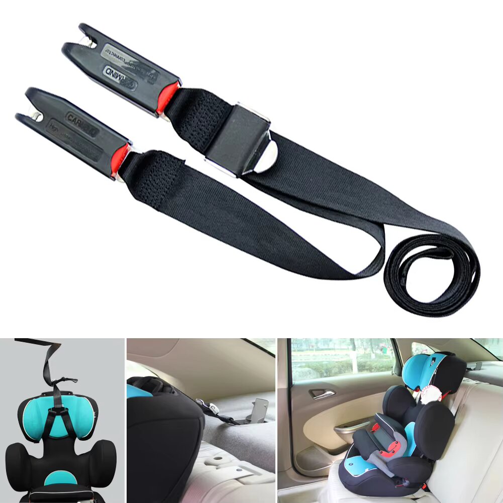 Cinto de segurança do bebê cinta de fixação de assento cinto plug trava interface conexão cinta ajustável carro criança cinto de segurança do bebê banda