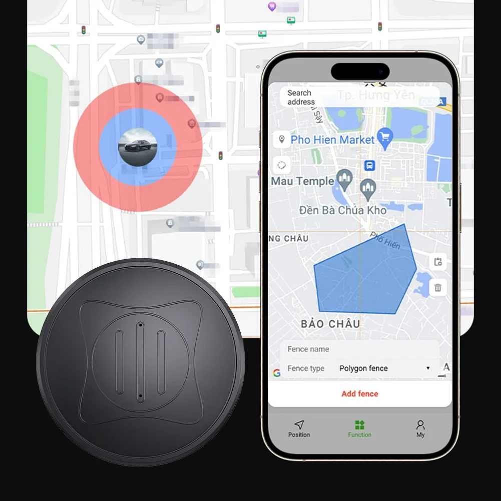 Autolocator van toepassing op apparaat voor oudere kinderen/huisdieren Op een voertuig gemonteerd Sterke magnetische adsorptie Geen installatie Upgrade-locator
