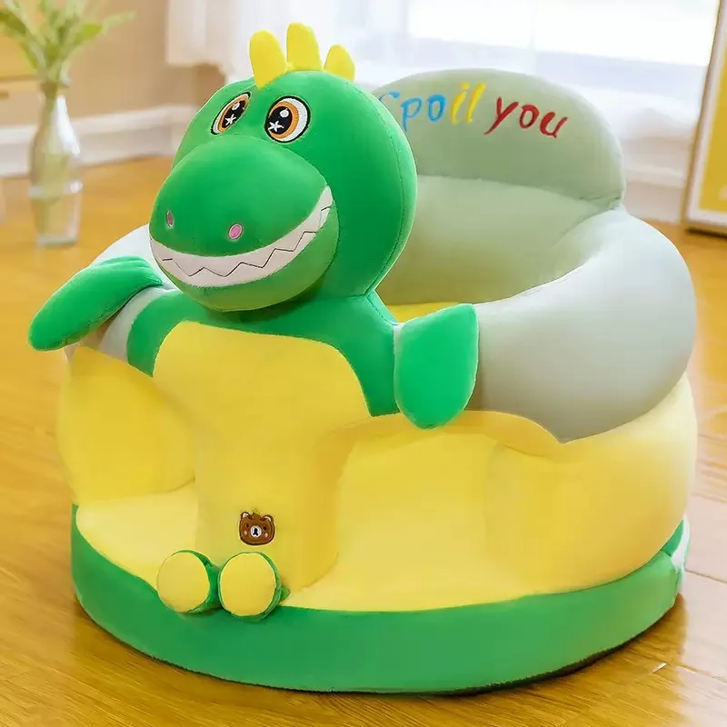 Bonito bebê sofá suporte capa de assento cadeira de pelúcia aprendendo para sentar cadeira de alimentação confortável criança ninho puff lavável sem enchimento